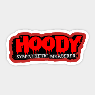 Hoody Title Logo (red) Sticker